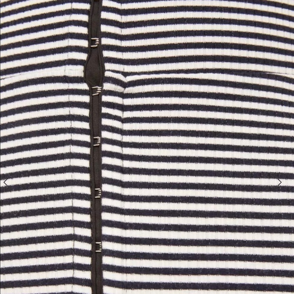 Reformation Nellie Hook Eye Striped Mini Dress - Picture 4 of 4